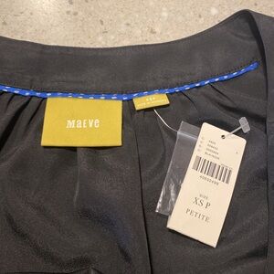 NWT Maeve from Anthro black blouse
